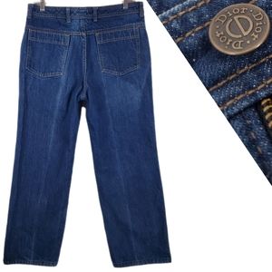 VTG 70s Christian Dior Men's Jeans Straight Leg Denim Talon 42 Mens 32x27 RARE
